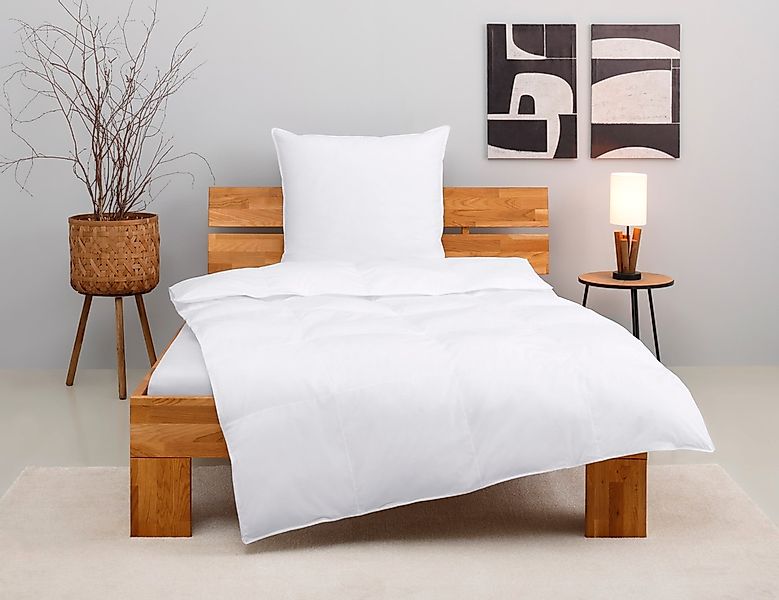 Home affaire Kunstfaserbettdecke + Kopfkissen "Taylore Set: 1 Bettdecke 135 günstig online kaufen