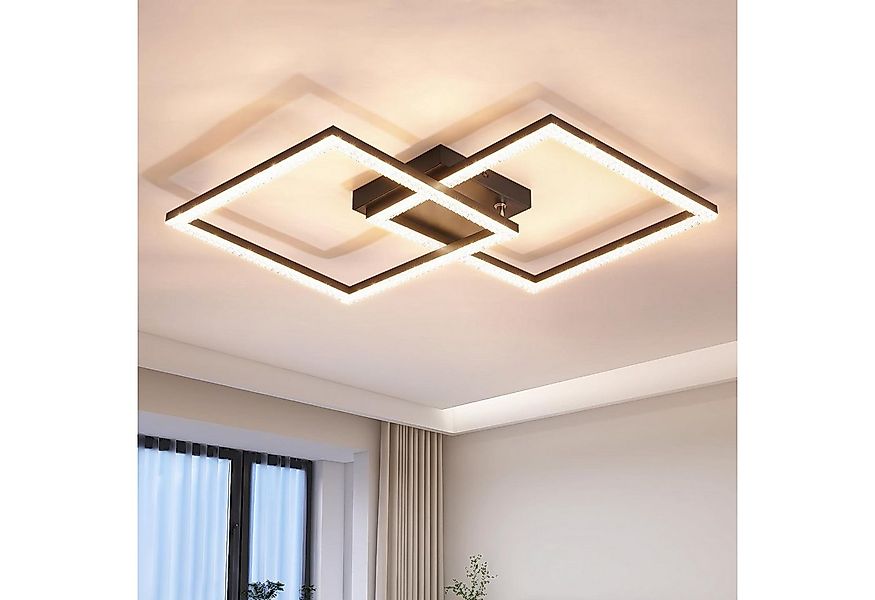 ZMH LED Deckenleuchte Wohnzimmer Modern 2 Flammig 24W Deckenlampe Küche - W günstig online kaufen