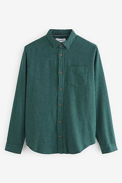 Next Langarmhemd Strukturiertes, gebürstetes Hemd mit langen Ärmeln (1-tlg) günstig online kaufen