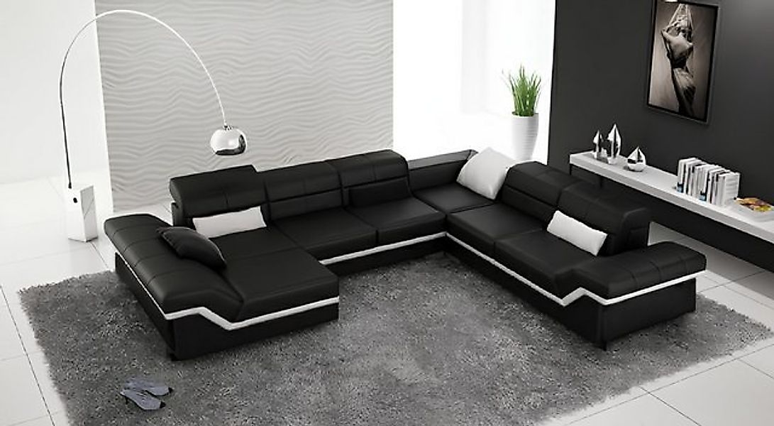 Xlmoebel Ecksofa Neu in New York Design: Eckiges Ledersofa Wohnlandschaft C günstig online kaufen