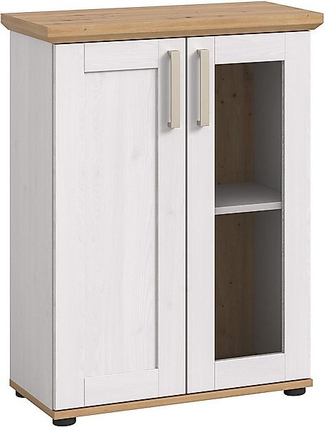 Home affaire Vitrine Cosenza, Höhe 80 cm, 2 Türen, 2Fächer (1-St) Vitrine, günstig online kaufen