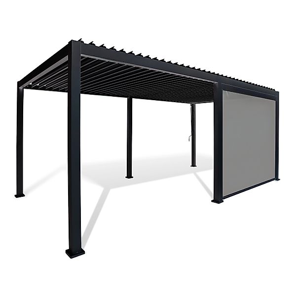 Best Freizeitmöbel Seitenrollo 265 cm Anthrazit für Pergola Cadiz günstig online kaufen