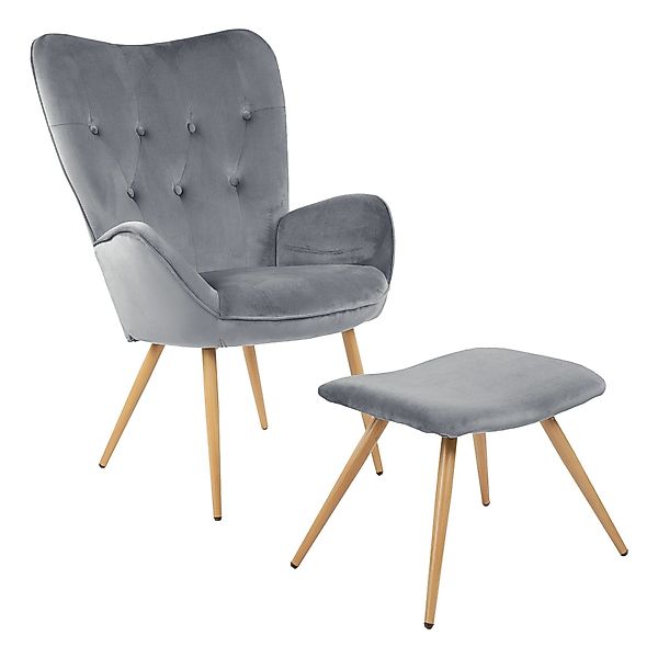 Albatros International Sessel Ohrensessel York grau günstig online kaufen