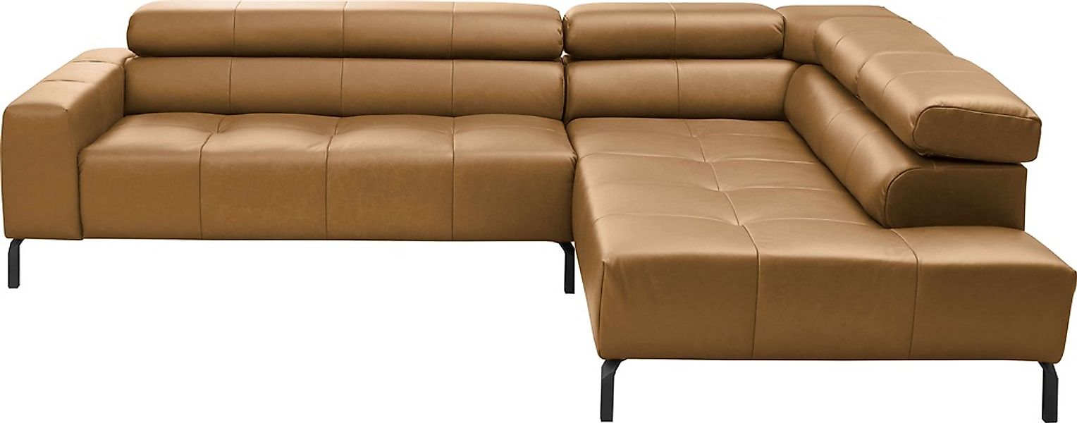 Places of Style Ecksofa "Claya, L-Form, incl. Kopfteilverstellung, Breite 2 günstig online kaufen