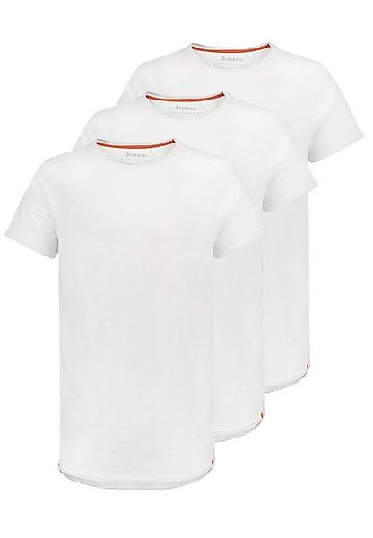 SUBLEVEL T-Shirt T-Shirt Kurzarm Rundhals 3er Pack mit Rollkante (3-tlg) 3e günstig online kaufen