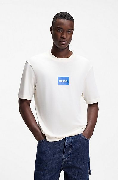 HUGO Blue T-Shirt Regular Fit, Kurzarm, Hugo-Print günstig online kaufen