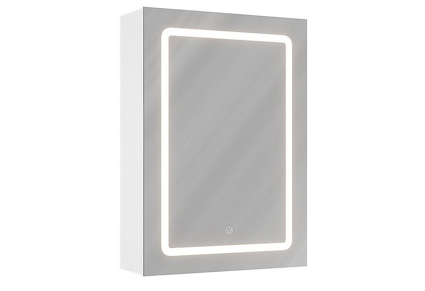 MSMASK Badezimmerspiegelschrank Badschrank mit Led Beleuchtung, Weiß 70x16x günstig online kaufen