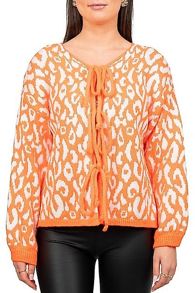 Reichstadt Strickjacke Strickpullover 25RSW069 mit Schleifen (1-tlg) by Ama günstig online kaufen