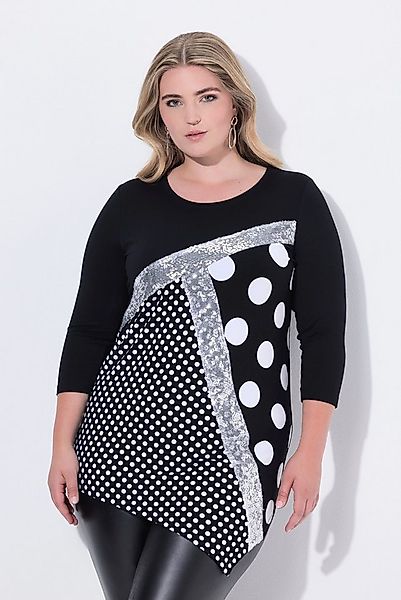 MIAMODA T-Shirt T-Shirt Classic Fit Ziersteinchen Mustermix günstig online kaufen