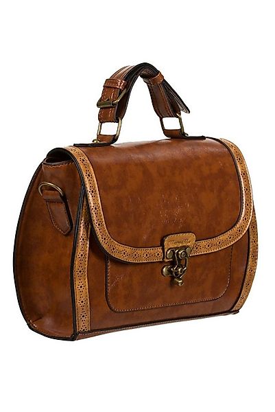 Banned Schultertasche Stevie Camel Braun, Verstellbarer Schultergurt Retro günstig online kaufen