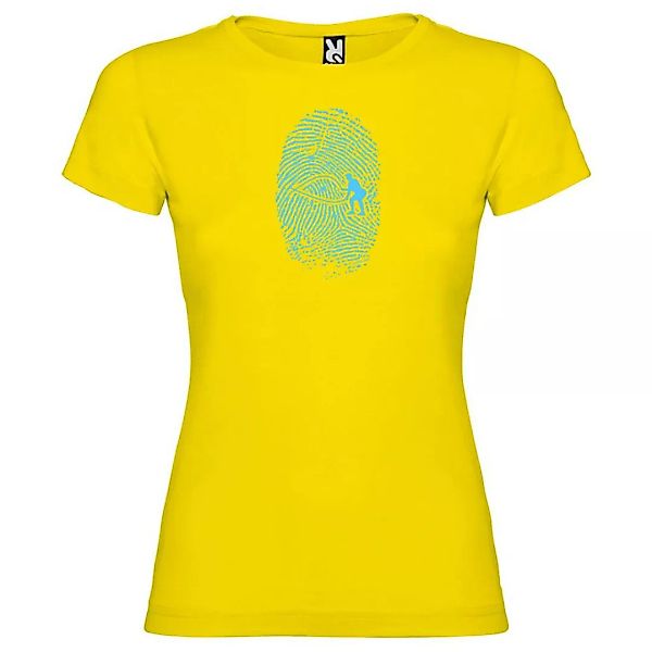 Kruskis Crossfit Fingerprint Kurzärmeliges T-shirt L Yellow günstig online kaufen