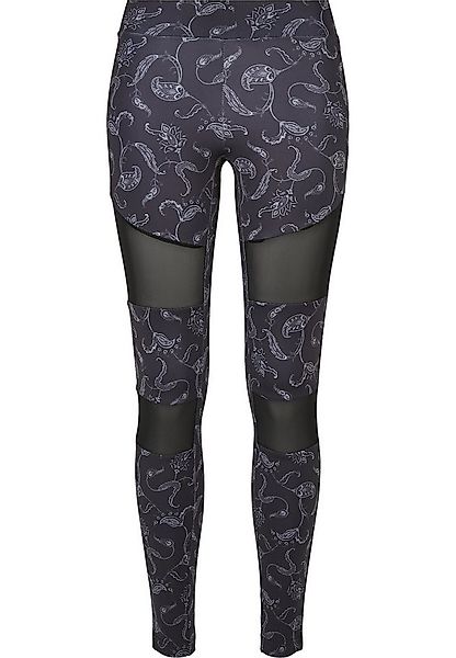 URBAN CLASSICS Leggings Urban Classics Damen Ladies Tech Mesh AOP Leggings günstig online kaufen