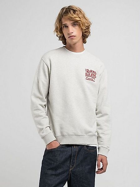 Replay Sweatshirt mit Stickerei auf der Brust günstig online kaufen