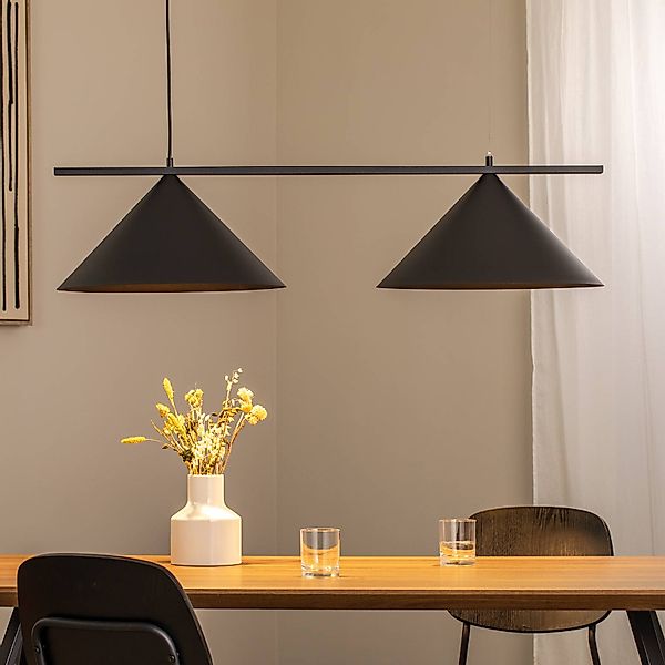 Hängeleuchte Capital, schwarz, 2-flammig, Ø 46 cm, GX53 günstig online kaufen