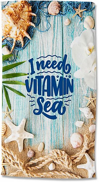 good morning Strandtuch "Vitamin Sea" Mikrofaser, 100x180, Schnelltrocknend günstig online kaufen
