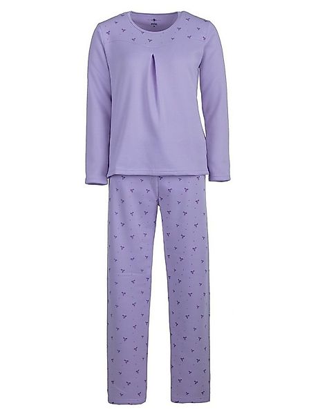 Lucky Schlafanzug Pyjama Set Thermo - Spitzendruck Schleife günstig online kaufen