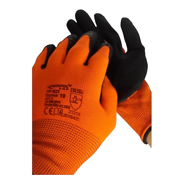 Arbeitshandschuhe K027 violett/orange -10 Arbeits-, Schutz- günstig online kaufen