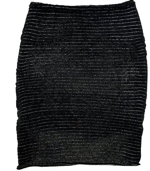 Guru-Shop Minirock Minirock, Boho Strickrock, Ethnorock - schwarz alternati günstig online kaufen