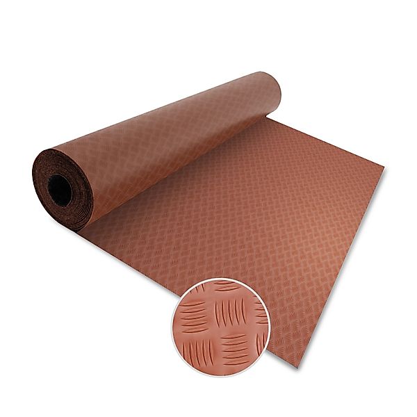 KARAT PVC-Bodenbelag Meterware Diamond Cut 2 mm Stärke Terracotta 120 x 200 günstig online kaufen