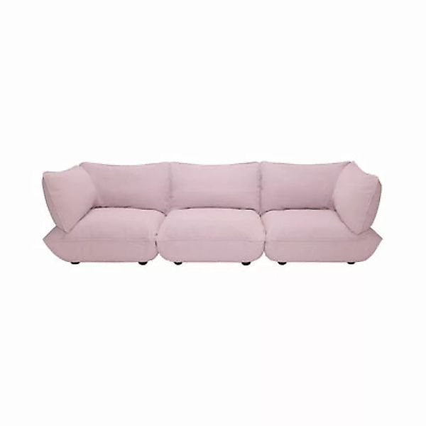 Sofa Sumo Grand textil rosa / 4-Sitzer - L 301 cm - Fatboy - günstig online kaufen