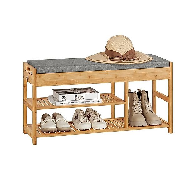 SoBuy Sitzbank FSR47, Schuhbank mit Sitzfläche Garderobenbank Schuhregal Si günstig online kaufen