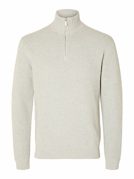 SELECTED Troyer "SLHDANE LS KNIT STRUCTURE HALF ZIP NOOS" Baumwolle, regula günstig online kaufen