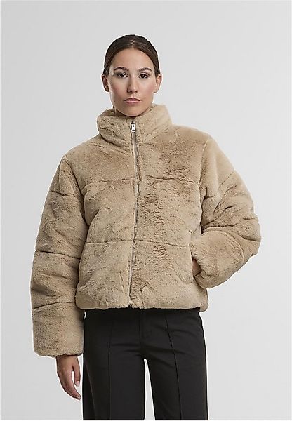 URBAN CLASSICS Steppjacke Ladies Short Faux Fur Puffer Jacket günstig online kaufen