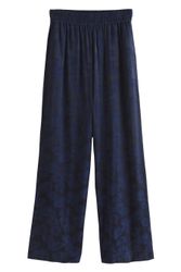 Next Palazzohose Satin-Jacquardhose mit weitem Beinschnitt günstig online kaufen