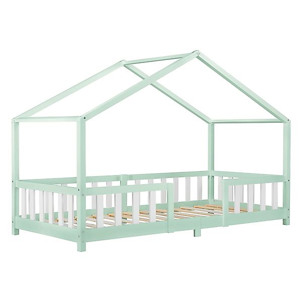 en.casa Kinderbett, »Treviolo« Haus-Optik mit Rausfallschutz günstig online kaufen