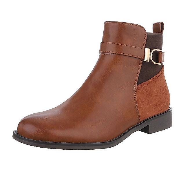 Ital-Design Elegante Damen Stiefeletten mit Schnalle für Herbst/Winter Stie günstig online kaufen