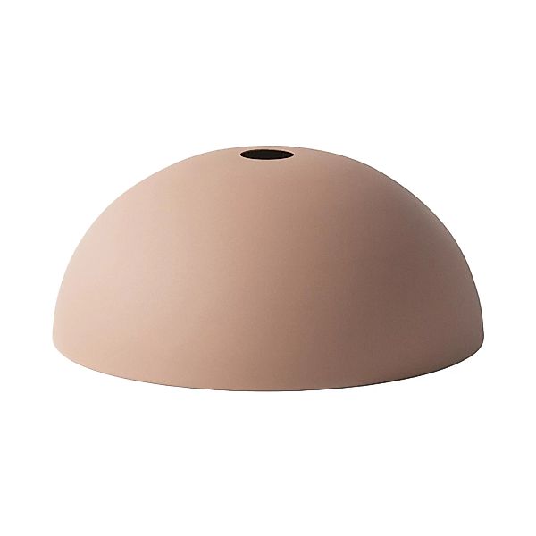 ferm LIVING - Dome Shade Lampenschirm - rosa/pulverbeschichtet/innen weiß/H günstig online kaufen