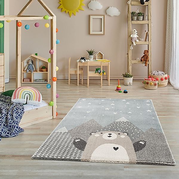 Jimri Kinderteppich Happy Friends Teppich für günstig online kaufen