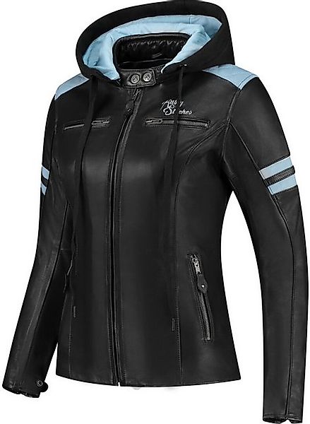 Rusty Stitches Motorradjacke Joyce Hooded V2 Damen Motorrad Lederjacke hera günstig online kaufen
