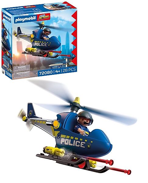 Playmobil® Polizeihelikopter (72080), City Action Konstruktions-Spielset, ( günstig online kaufen