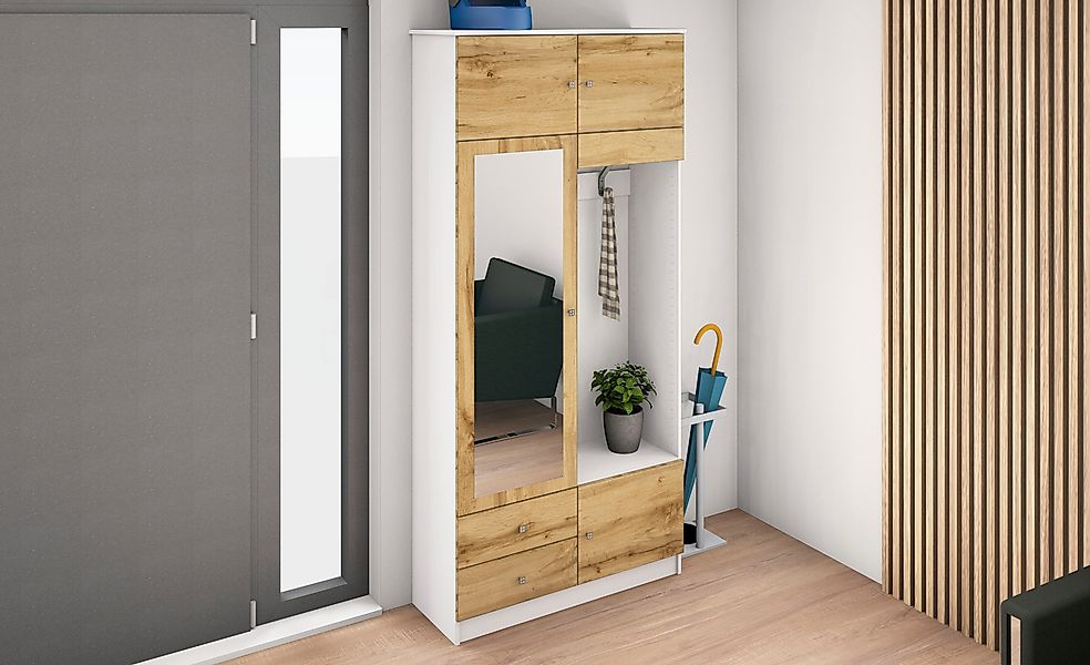 borchardt Möbel Garderobenschrank viel Stauraum, Kleiderstange, günstig online kaufen