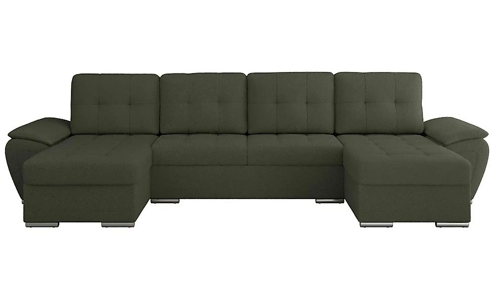 Wohnlandschaft mit Schlaffunktion Umbria ¦ grün ¦ Maße (cm): B: 336 H: 85 P günstig online kaufen