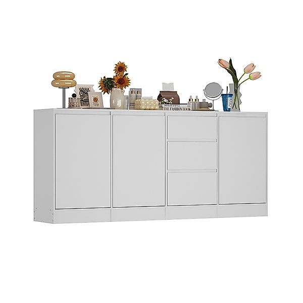 FUFU&GAGA Sideboard 3-Türiges-3-Schubladen- Sideboard, 80 X günstig online kaufen