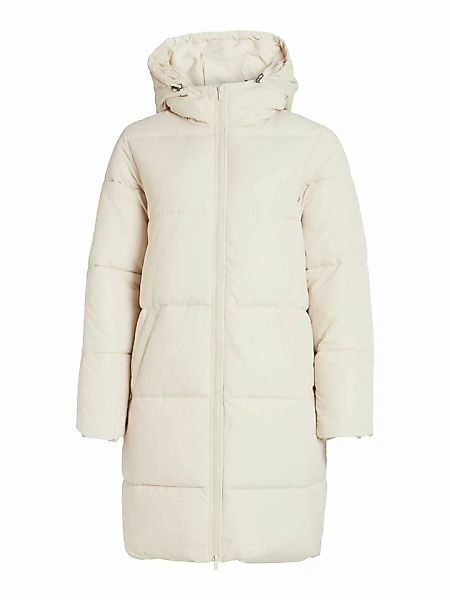 VILA Kapuzen Puffer Mantel Damen Beige günstig online kaufen