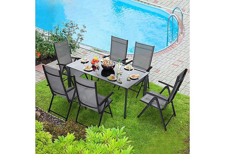 TLGREEN Gartenstuhl Hochlehner, 2/4er Set Balkonstuhl,Klappstuhl,Campingstü günstig online kaufen