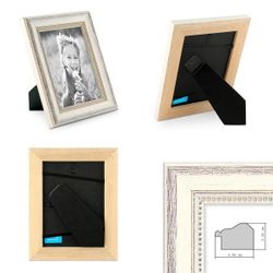 PHOTOLINI Bilderrahmen 2er Set im Shabby-Chic günstig online kaufen