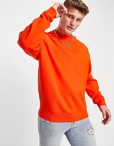 ASOS DESIGN – Oversize-Sweatshirt in Orange günstig online kaufen