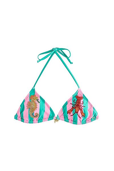 Next Triangel-Bikini-Top Mit Perlen verziertes Triangel-Bikinioberteil (1-S günstig online kaufen