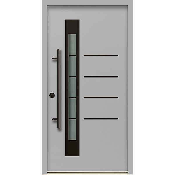 Splendoor Thermospace Sicherheits-Haustür Berlin Prime RC2K Grau 100x210 cm günstig online kaufen