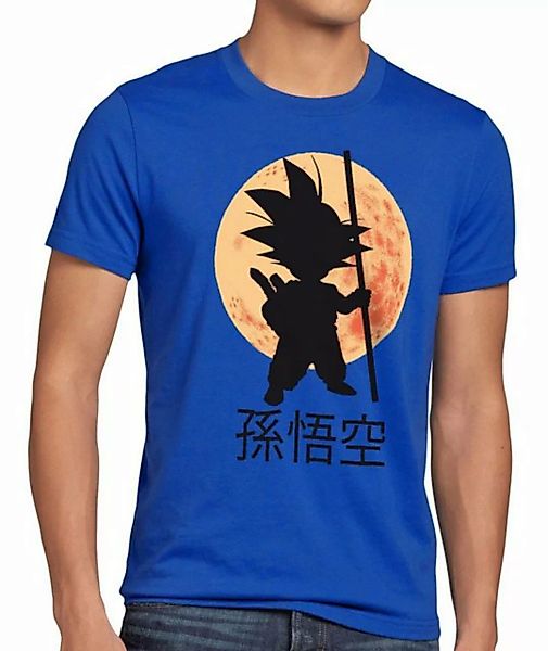 style3 Print-Shirt Herren T-Shirt Goku Mond Ball Krillin Dragon Roshi Anime günstig online kaufen