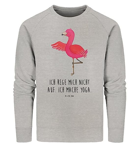 Mr. & Mrs. Panda Longpullover Flamingo Yoga Größe S - Heather Grey - Gesche günstig online kaufen