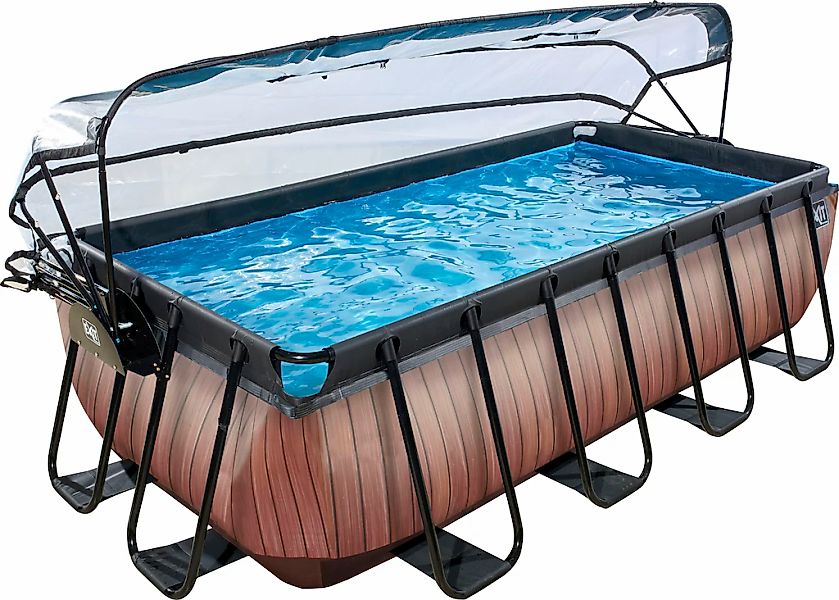 EXIT Framepool "inkl. Poolabdeckung und Wärmepumpe" 5-tlg., BxLxH: 200x400x günstig online kaufen