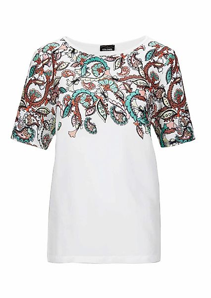 GOLDNER Kurzarmshirt "Elegantes Shirt mit Paisley-Design" Sonstige günstig online kaufen