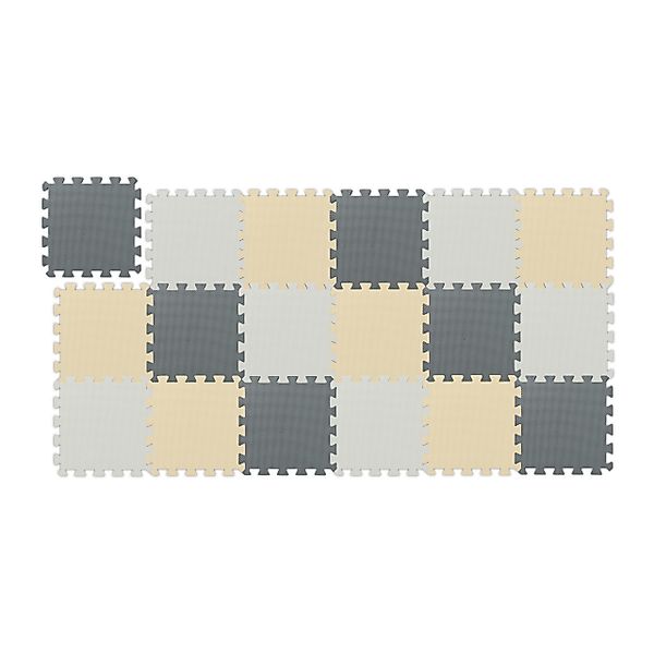 relaxdays Spielmatte Puzzlematte 3-farbig Set, Design günstig online kaufen