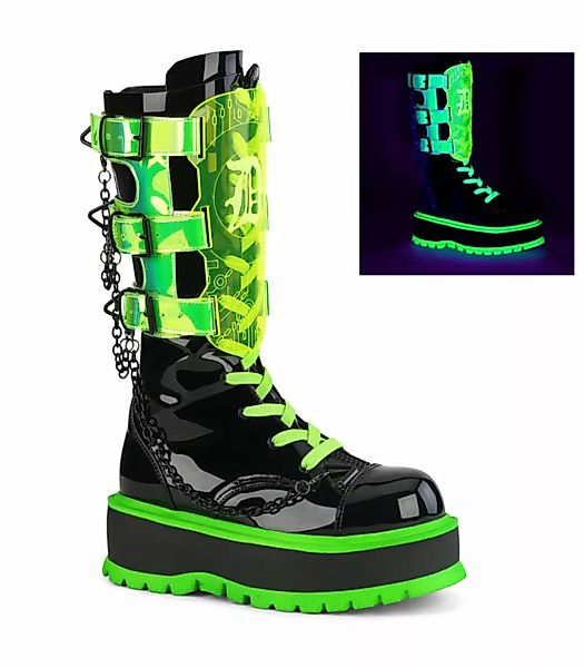 Demonia Stiefel SLACKER-156 neon grün (Schuhgröße: EUR 38) günstig online kaufen