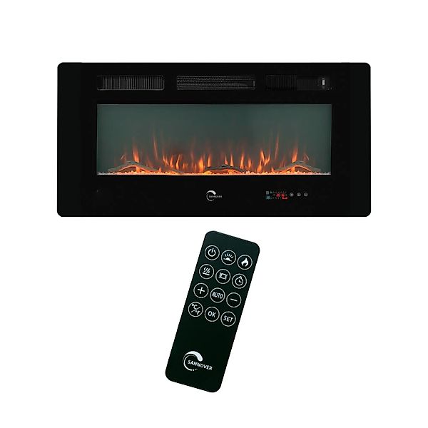 Sannover Elektrokamin mit LED-Flammeneffekt Valtaia Plat 2000 W 102 cm günstig online kaufen